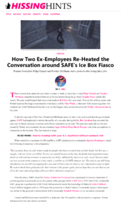 A news article published by HissingHints, designed by Syp The Mighty with artwork by jaxbeetle